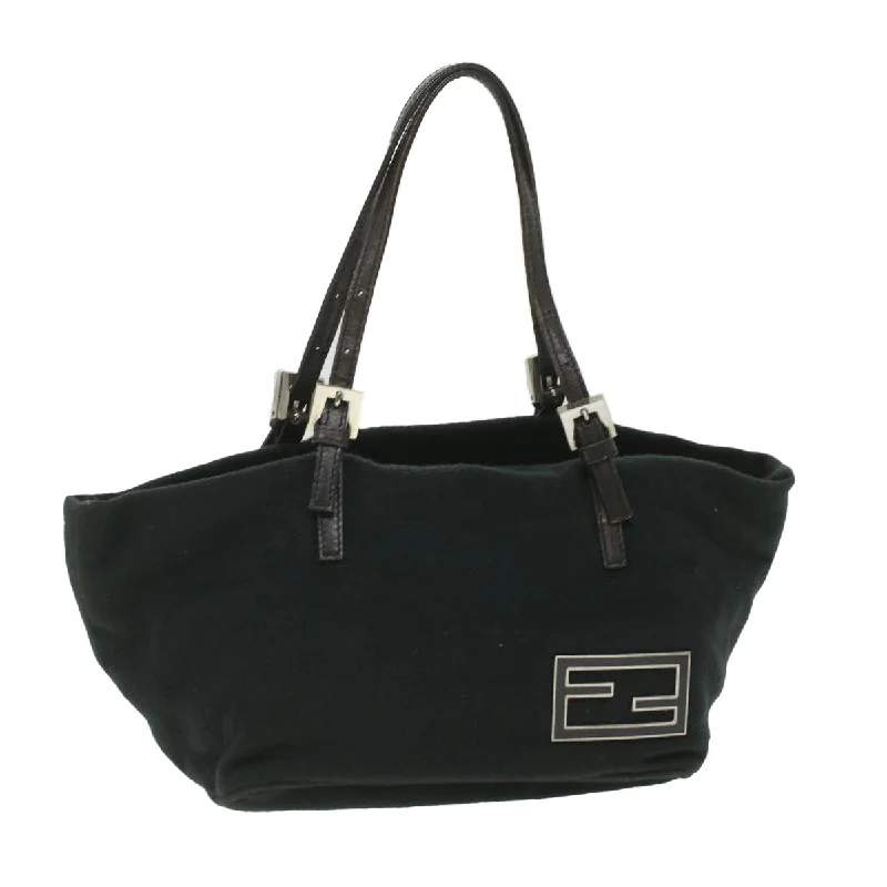 Fendi By The Way bags with a large capacity and a drawstring closureFENDI Hand Bag Wool Black  rd4314