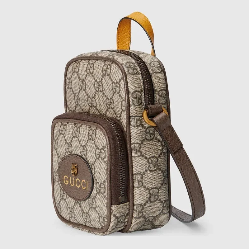 Gucci Marmont bags for women with a snakeskin - effect panelGUCCI NEO VINTAGE GG SUPREME MINI CROSSBODY BAG