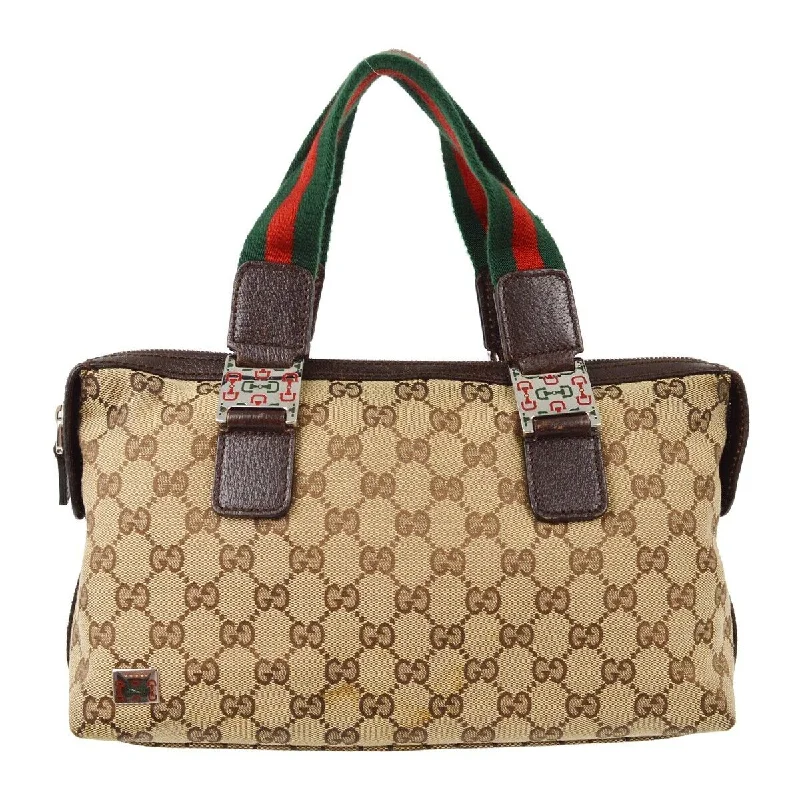 Gucci tote bags for women with a spacious interiorGucci Beige Brown Sherry Gg Handbag