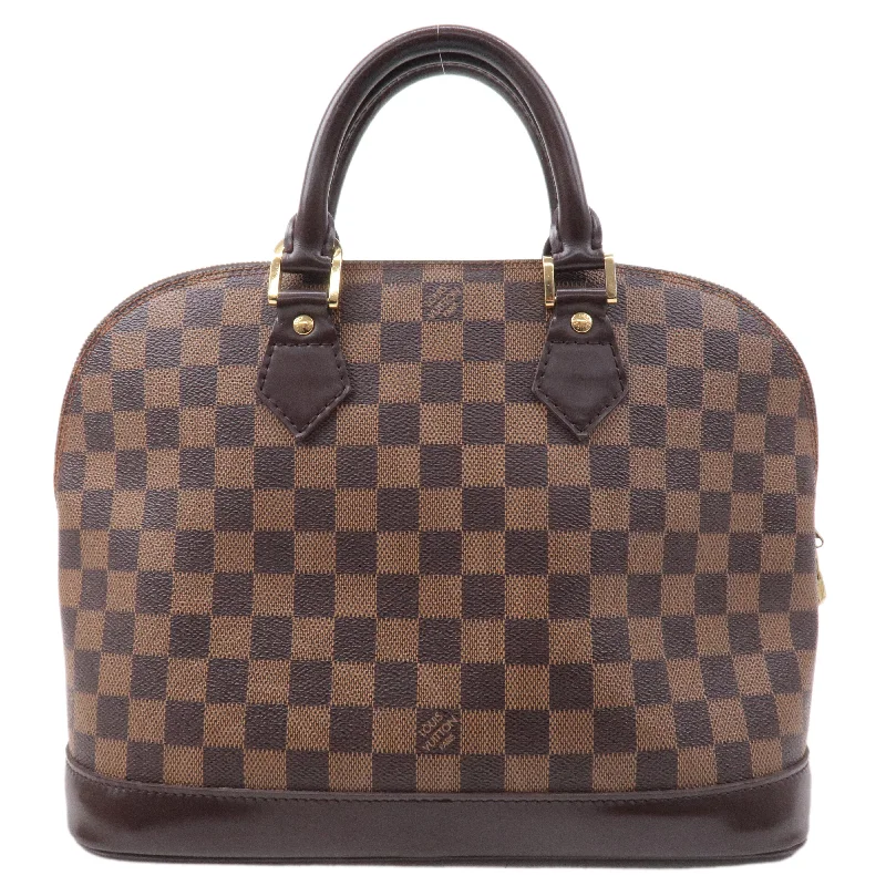 Small - sized Louis Vuitton Pochette Metis bags for a compact carryLouis Vuitton Damier Ebene Alma Hand Bag Brown N51131