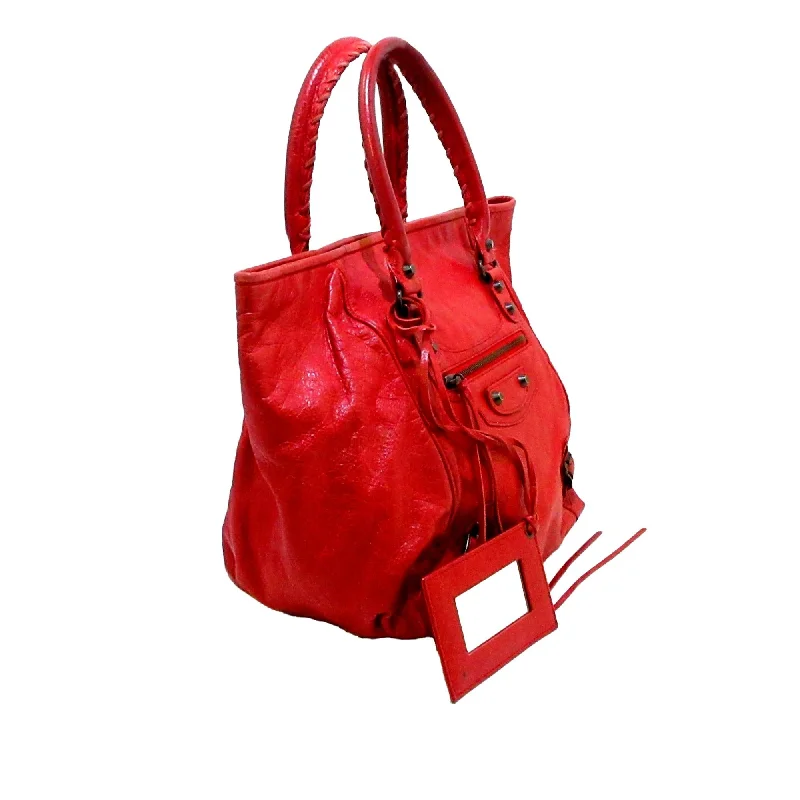 Balenciaga Motocross Sunday Leather Tote Bag (SHG-36401)