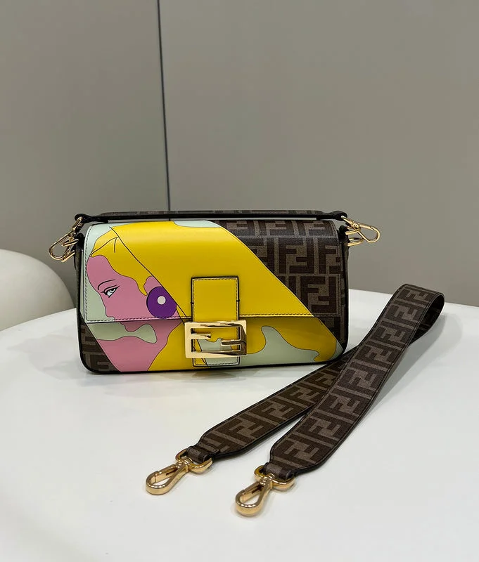 Ladies Fendi shoulder bags with a detachable scarf strap for a stylish and versatile optionWF - Fendi Bags - 414