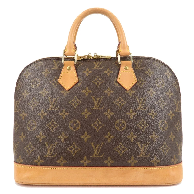 Louis Vuitton backpacks with a hidden back pocket for securityLouis Vuitton Monogram Alma Hand Bag Brown M51130