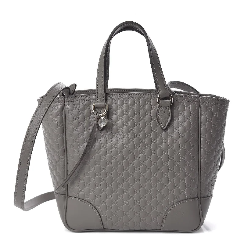 Women Gucci Sylvie bags with a crystal - embellished web stripeGUCCI MICROGUCCISSIMA GRAPHITE BREE TOTE BAG