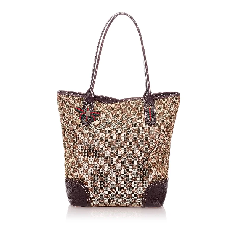 Women Gucci crossbody bags with a keychain holderGucci GG Canvas Princy Tote Bag