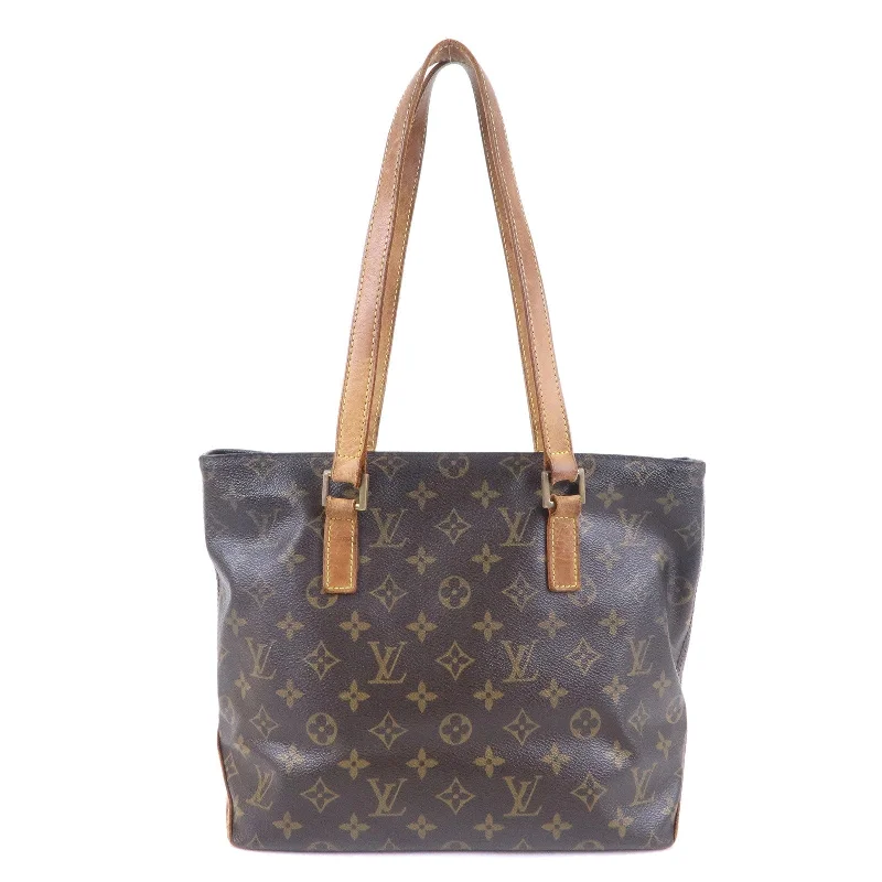 Louis Vuitton crossbody bags with a woven leather strap for textureLouis Vuitton Monogram Cabas Piano Tote Bag Brown M51148