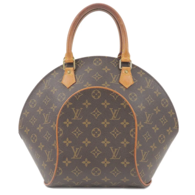 Louis Vuitton bags with a snap - button closure and a decorative charm for styleLouis Vuitton Monogram Ellipse MM Hand Bag M51126