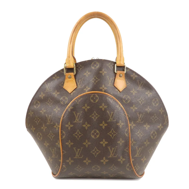 Louis Vuitton bags with a front - flap pocket for quick - access itemsLouis Vuitton Monogram Ellipse MM Hand Bag Brown M51126