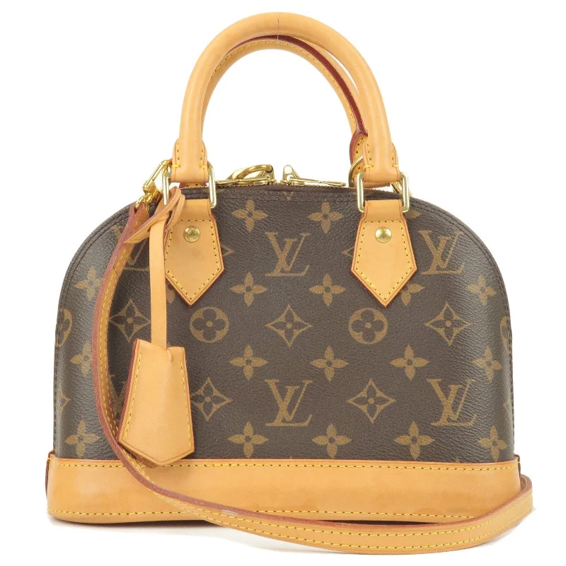 Louis Vuitton Petite Malle bags with a hard - shell structure for uniquenessLouis Vuitton Monogram Alma BB 2Way Hand Bag Shoulder Bag M53152