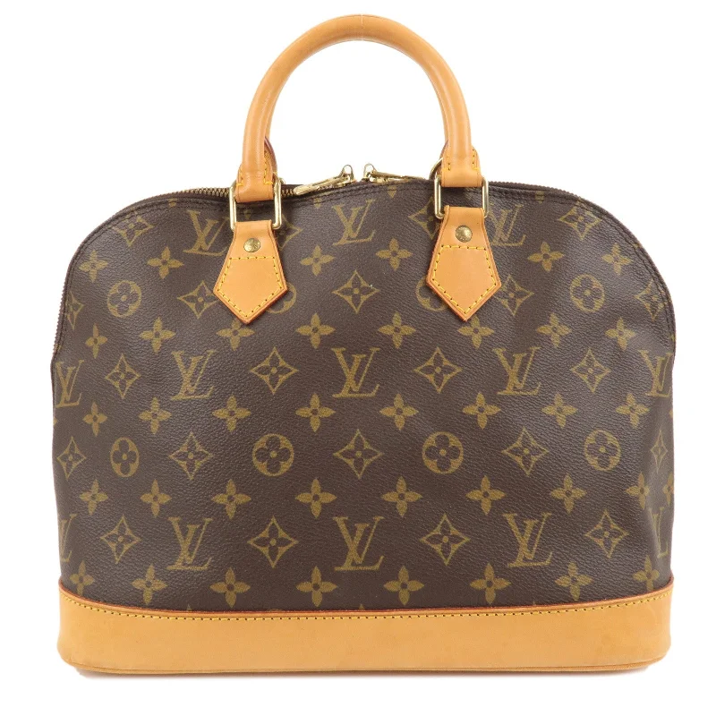 Ladies Louis Vuitton shoulder bags with a magnetic - closure flap for easeLouis Vuitton Monogram Alma Hand Bag Brown M51130