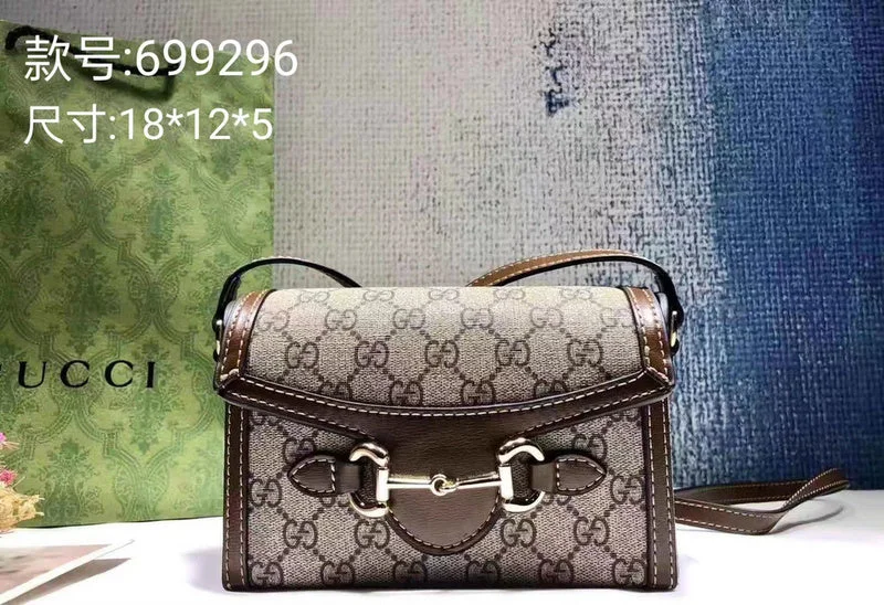 Ladies Gucci shoulder bags with a magnetic - closure flapBC - GUCCI BAG - 1869