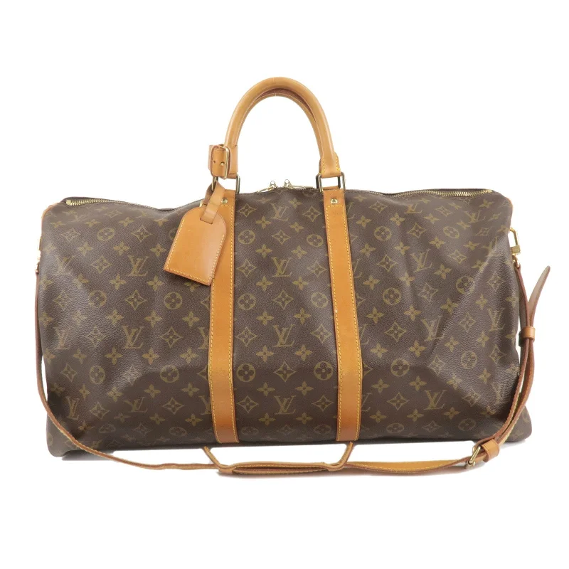 Small - sized Louis Vuitton Pochette Metis bags for a compact carryLouis Vuitton Keep All Bandouliere 55 Boston Bag M41414