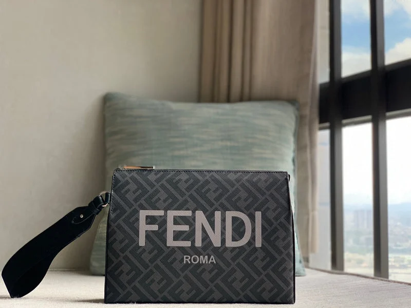 Fendi handbags with a metal - framed clasp for durability and a stylish lookWF - Fendi Bags - 1013