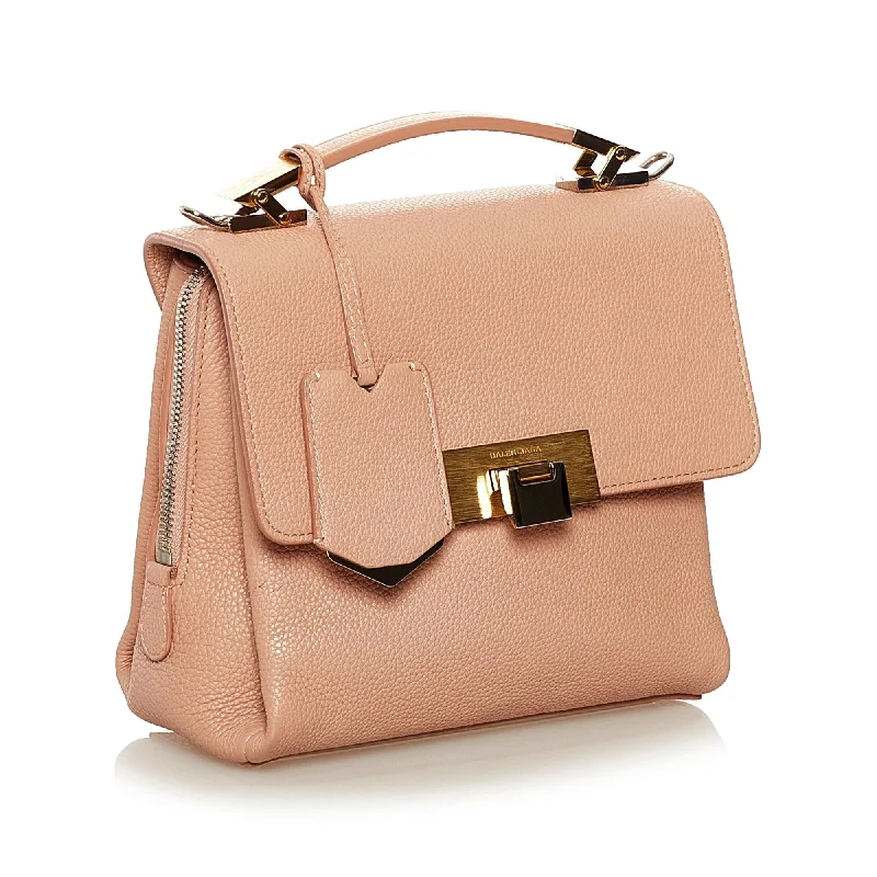 Balenciaga Mini Soft Le Dix Cartable Leather Crossbody Bag (SHG-36559)