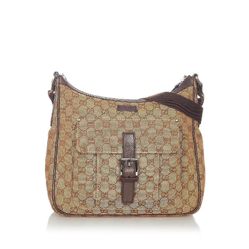 Women Gucci bags with a detachable mirror insideGucci GG Canvas Crossbody Bag