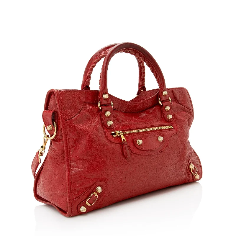 Balenciaga Agneau Giant 12 City Satchel (SHF-22658)