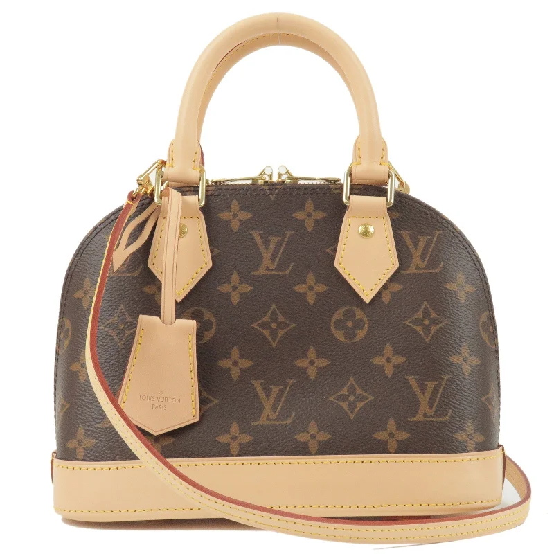 Ladies Louis Vuitton shoulder bags with a tassel decoration for charmLouis Vuitton Monogram Alma BB 2Way Bag Shoulder Bag M53152