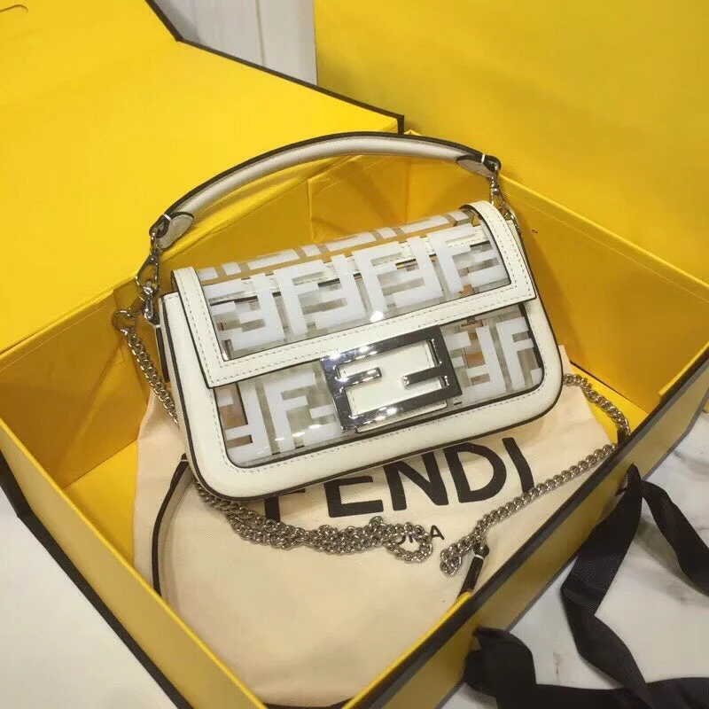 Fendi Baguette bags with a detachable shoulder strap for hands - free convenienceWF - Fendi Bags - 109