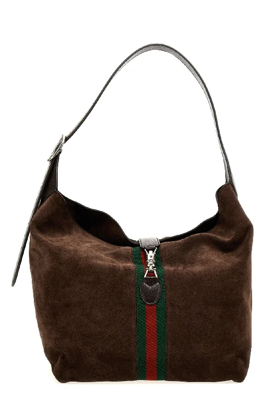 Women Gucci tote bags in GG Supreme canvas for a branded feelGucci Men 'Jackie 1961' Medium Shoulder Bag