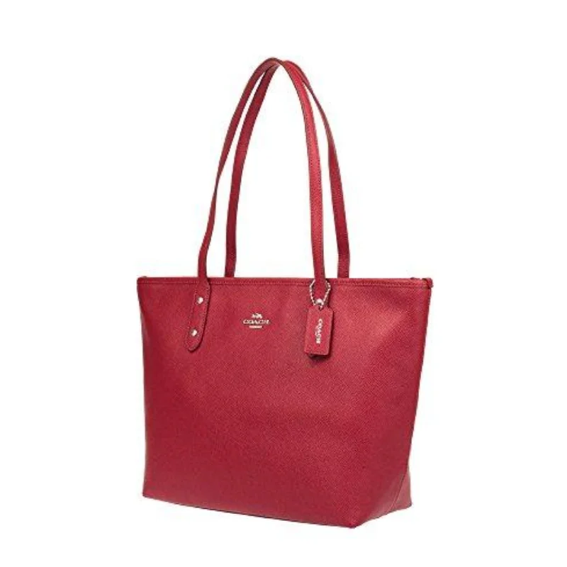 COACH True Red City Zip Tote