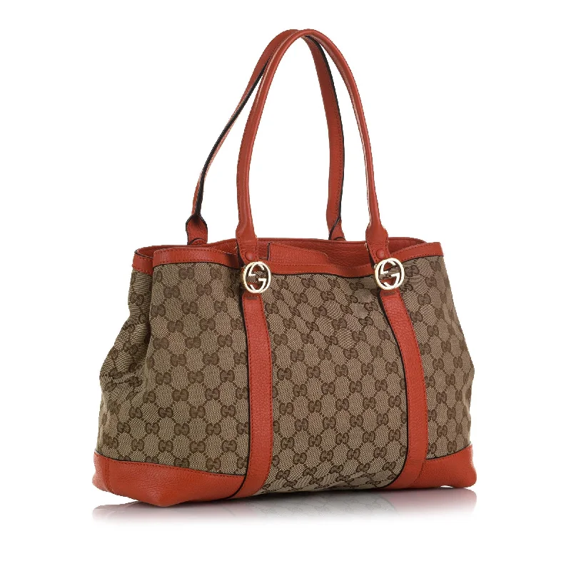 Ladies Gucci Dionysus bags with a chain - link shoulder strapGucci GG Canvas Miss GG Tote (SHG-Alvjxz)