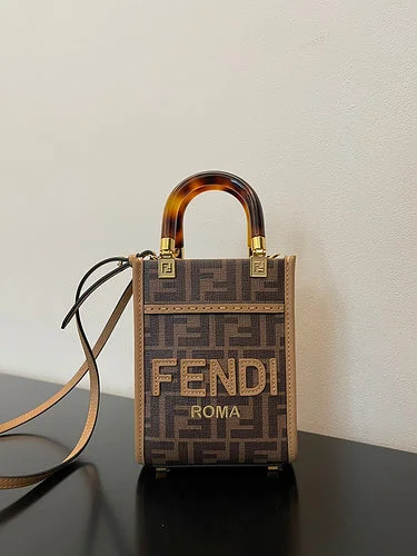 Fendi handbags with a perforated leather detail for a breathable and unique designBC - FENDI BAGS - 1242