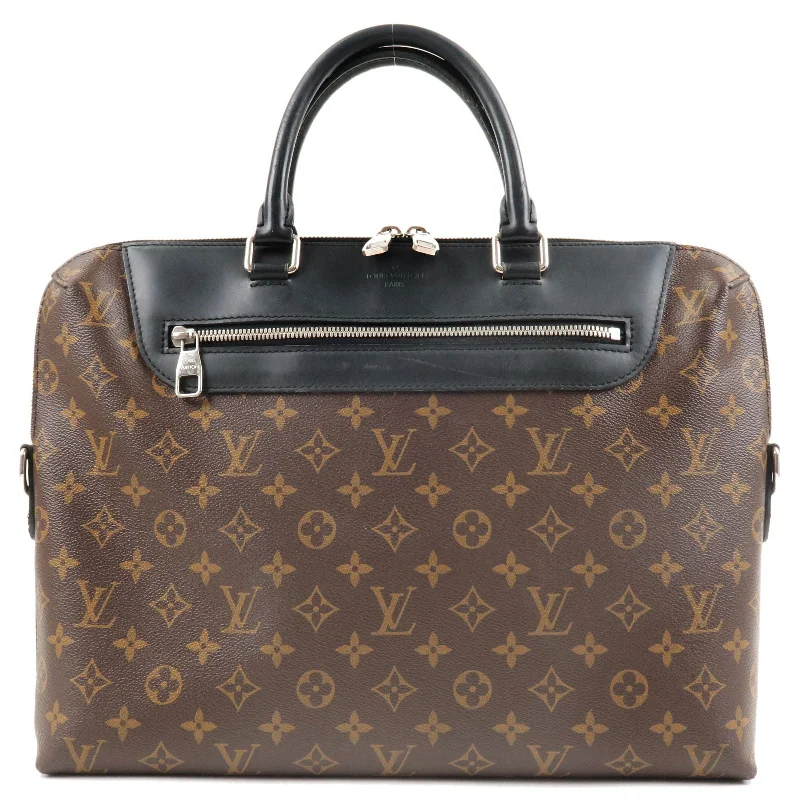 Louis Vuitton backpacks with a padded laptop compartment for travelLouis Vuitton Macassar Porte-Documents Jour NM Business Bag M54019