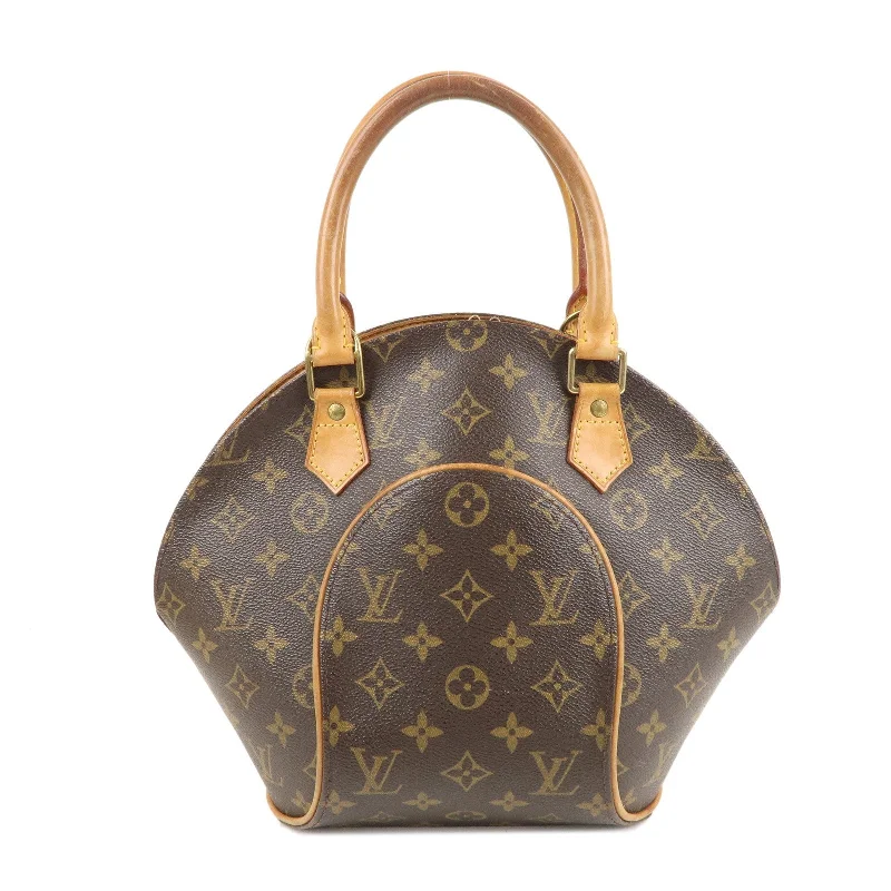 Ladies Louis Vuitton Petite Malle bags in a pastel color for a soft lookLouis Vuitton Monogram Ellipse PM Hand Bag Brown M51127