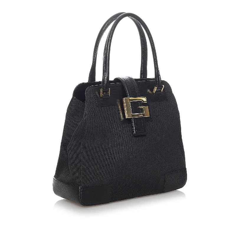 Women Gucci Sylvie bags with a crystal - embellished web stripeGucci Canvas Handbag (30240)