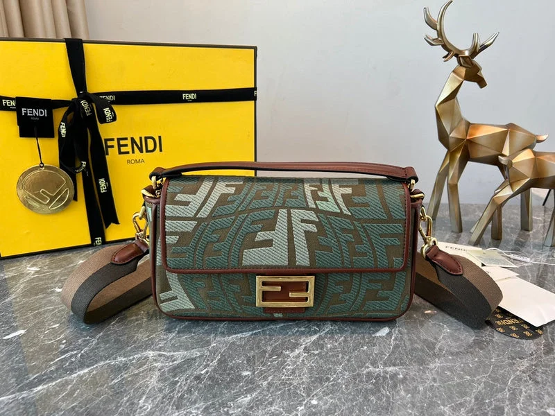 Fendi bags with a zippered interior pocket for separating items and keeping them organizedWF - Fendi Bags - 114