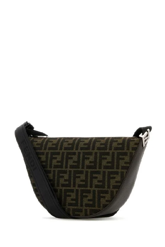 Fendi backpacks with a hidden back pocket for security and privacyFendi Man Embroidered Jacquard Small Fendi Melon Crossbody Bag