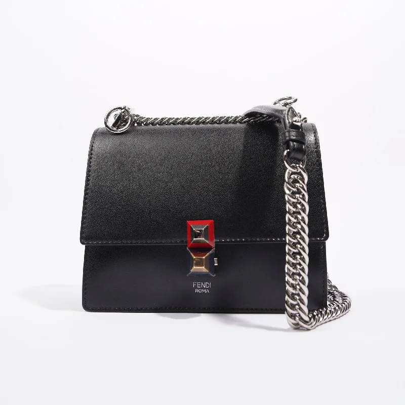 Fendi crossbody bags with a convertible strap that can be worn multiple waysFendi Womens Kan I Bag Black Small