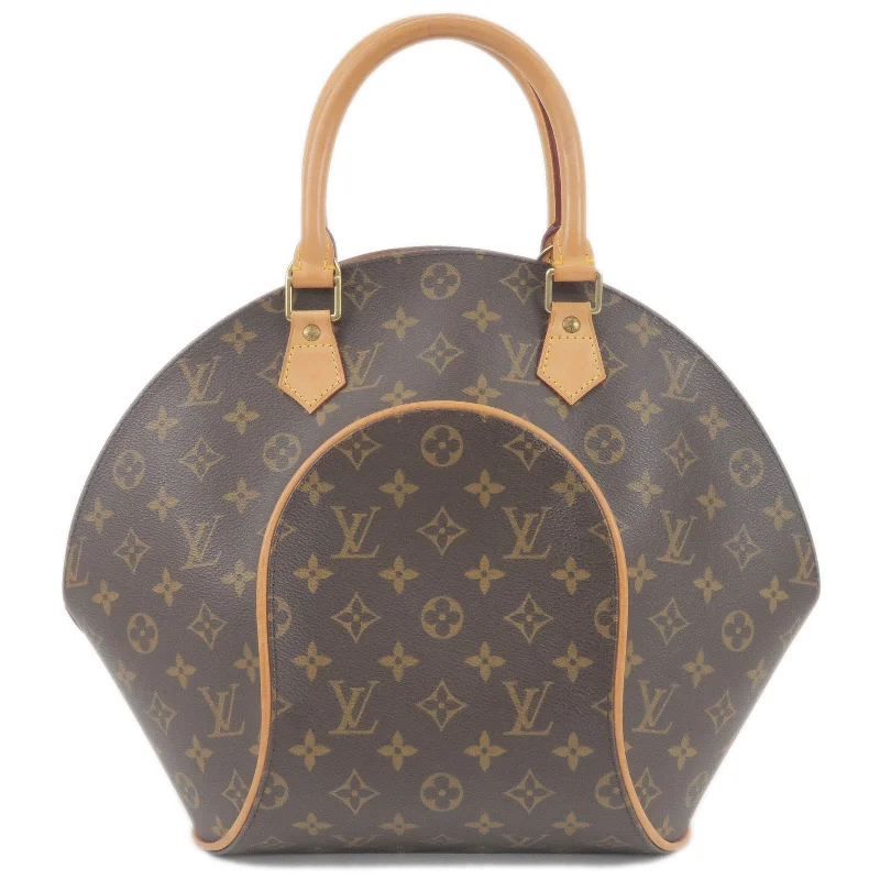 Louis Vuitton bags with a chain - link trim and a leather body for a modern edgeLouis Vuitton Monogram Ellipse MM Hand Bag M51126