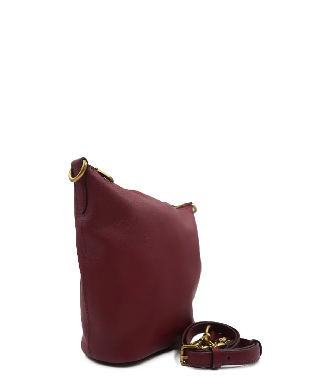 Vintage Coach Bucket Bag Helen Berg's Legacy Dark Red