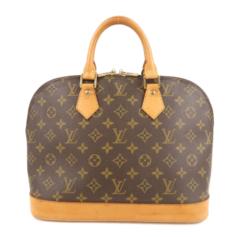 Ladies Louis Vuitton Petite Malle bags with a star - shaped charm for cutenessLouis Vuitton Monogram Alma Hand Bag Brown M51130