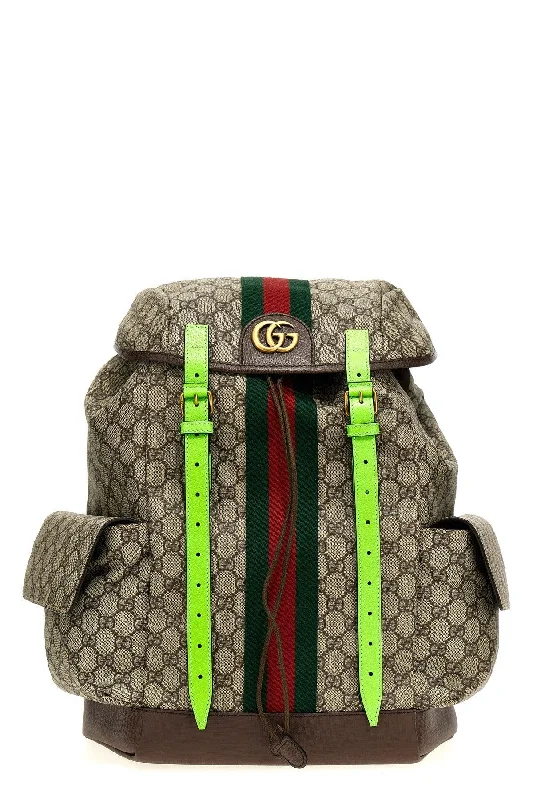 Women Gucci bags with a chain - link trim and a leather bodyGucci Men 'Ophidia Gg' Midi Backpack