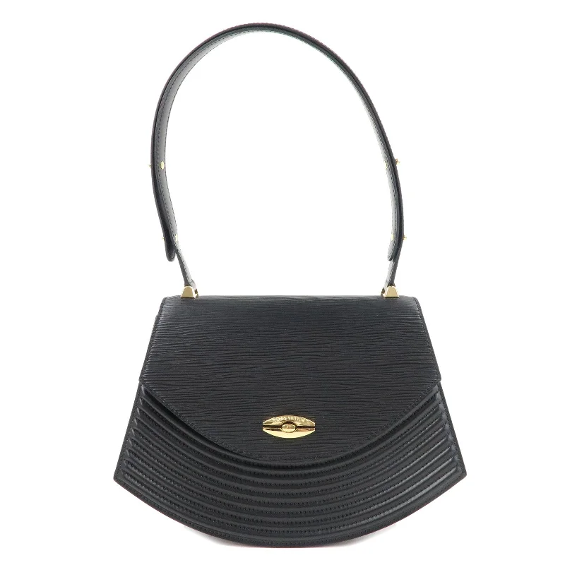 Small - sized Louis Vuitton Pochette Metis bags for a compact carryLouis Vuitton Epi Tilsit Shoulder Bag Hand Bag Noir M52482