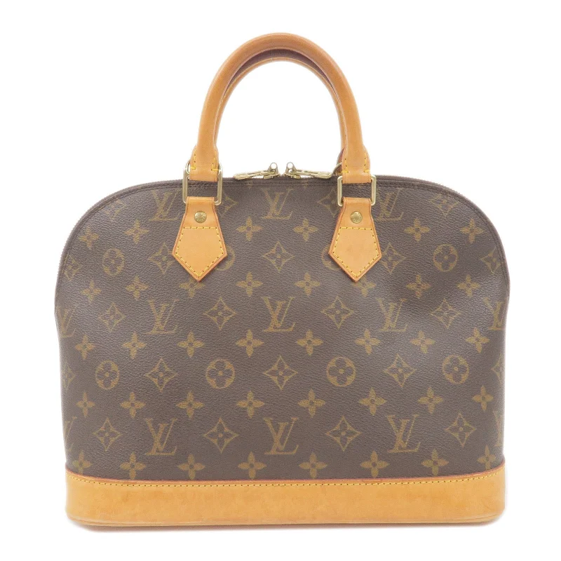 Louis Vuitton Alma bags featuring the signature top - handle designLouis Vuitton Monogram Alma Hand Bag Brown M51130