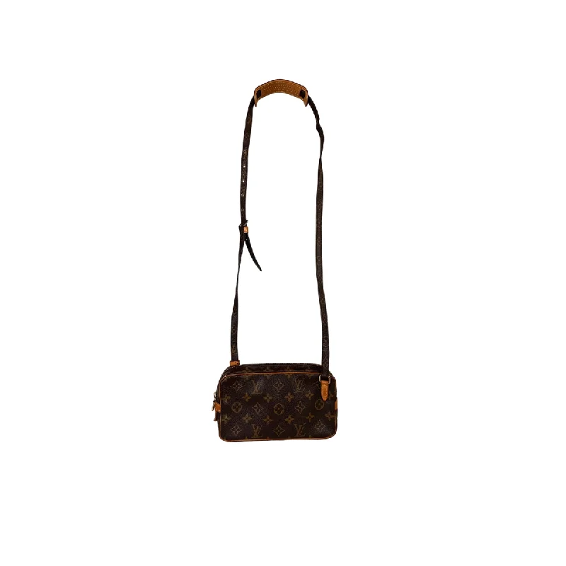 Louis Vuitton handbags with a metal - framed clasp for durabilityLouis Vuitton Marly Monogram Canvas