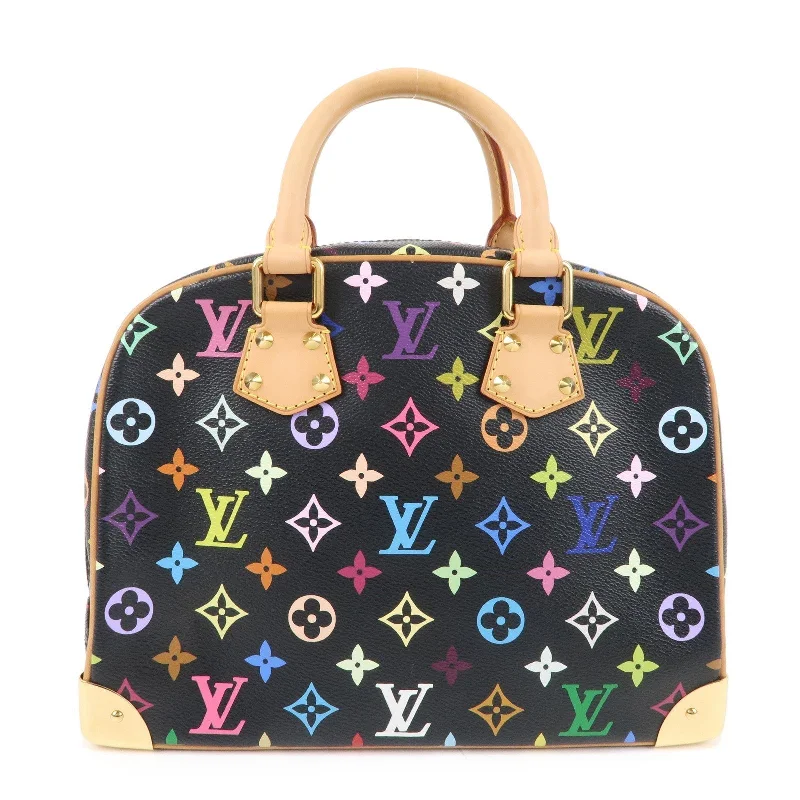 Ladies Louis Vuitton shoulder bags with a tassel decoration for charmLouis Vuitton Monogram Multi Color Trouville Hand Bag M92662