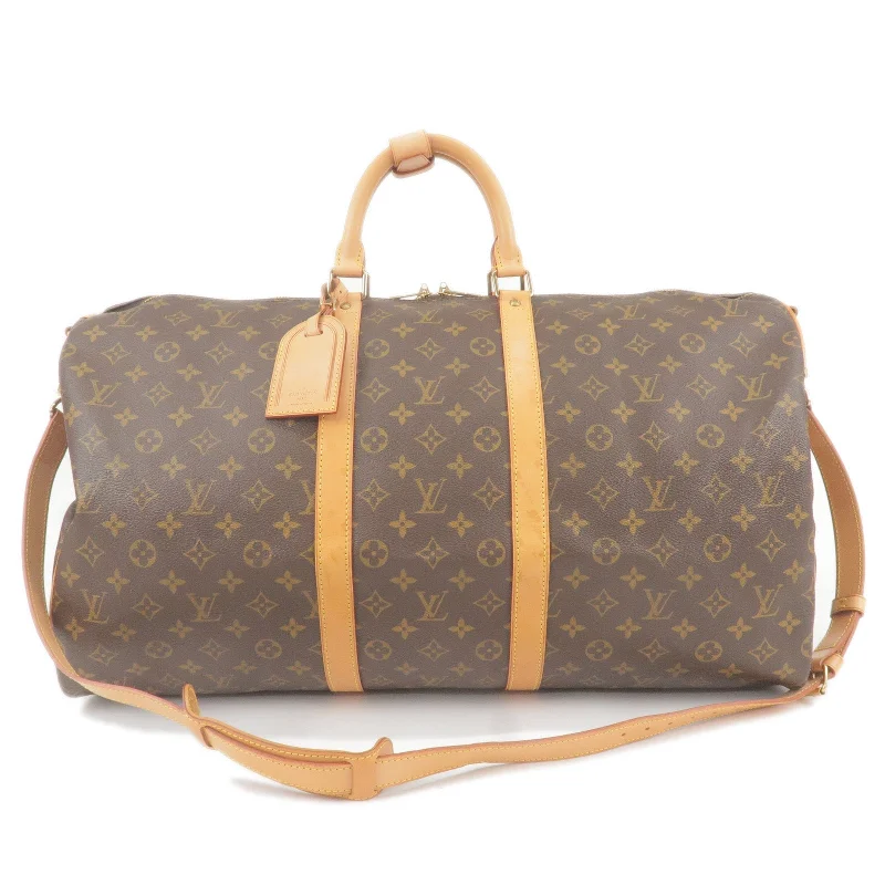 Louis Vuitton Alma bags with a detachable shoulder strap for versatilityLouis Vuitton Keep All Bandouliere 55 Boston Bag & Strap M41414