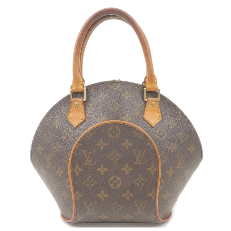 Louis Vuitton bags with a chain - link trim and a leather body for a modern edgeLouis Vuitton Monogram Ellipse PM Hand Bag M51127