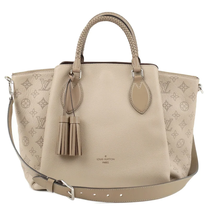 Louis Vuitton Alma bags featuring the signature top - handle designLouis Vuitton Mahina Haumea 2Way Bag Hand Bag Galet M55031