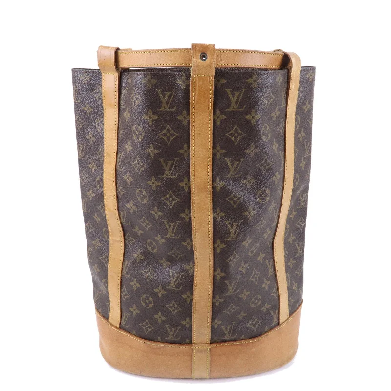 Louis Vuitton Alma bags featuring the signature top - handle designLouis Vuitton Monogram Randonnee GM Laundry Bag Brown M42244