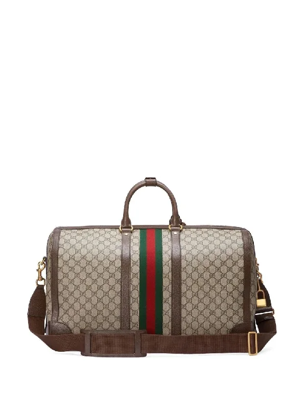 Women Gucci tote bags in GG Supreme canvas for a branded feelGUCCI SAVOY LARGE DUFFLE BAG