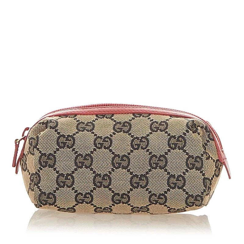 Gucci Marmont bags for women with a snakeskin - effect panelGucci GG Canvas Pouch