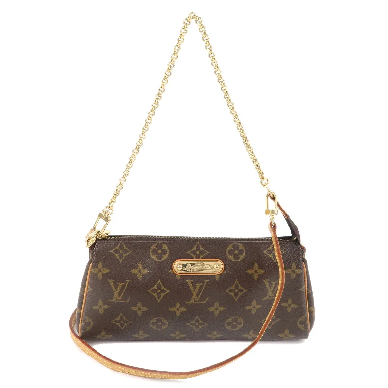 Louis Vuitton crossbody bags in a bold red color for a statementLouis Vuitton Monogram Eva 2Way Shoulder Bag Strap J00145 M95567