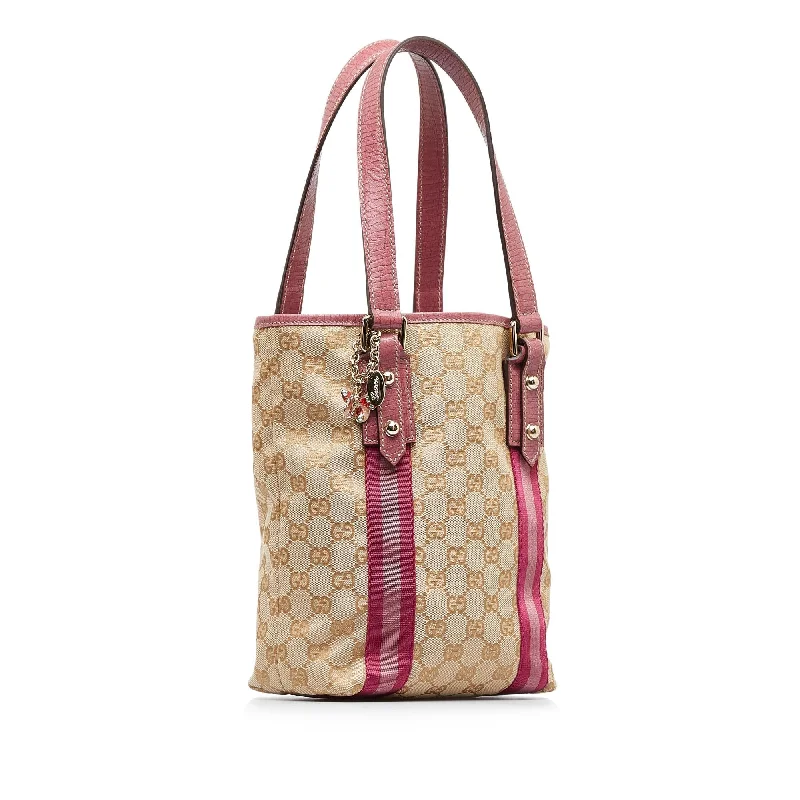 Ladies Gucci shoulder bags with a wide - width strapGucci GG Canvas Jolicoeur Tote Bag (SHG-mqvaTI)