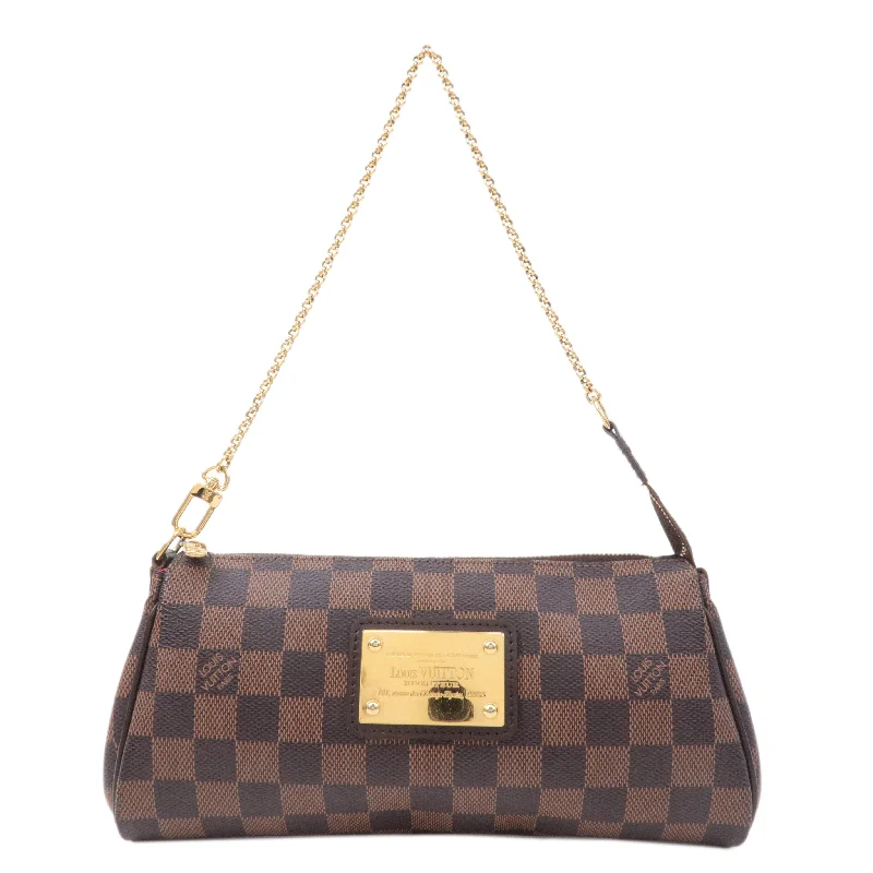 Louis Vuitton bags with a magnetic snap closure for easy accessLouis Vuitton Damier Eva 2Way Hand Bag Shoulder Bag N55213