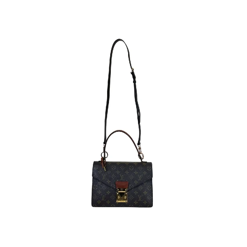 Louis Vuitton crossbody bags in a bold red color for a statementLouis Vuitton Monceau Monogram Canvas